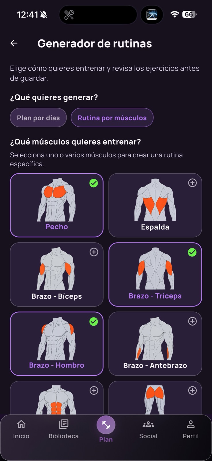 Generador de rutinas de Nuvana